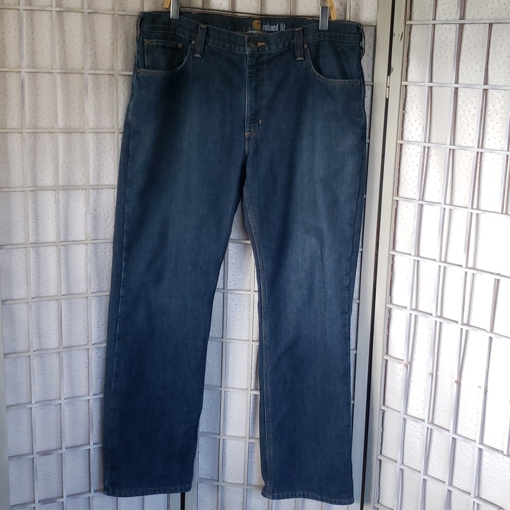 Carhartt winter lined relaxed fit mens jeans size 38